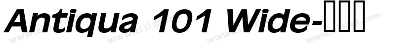 Antiqua 101 Wide字体转换